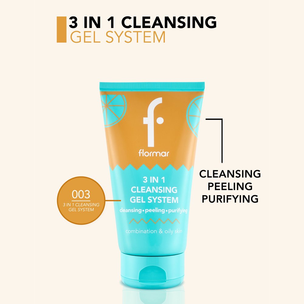 Flormar 3In1 Cleansing Gel System – Image 3